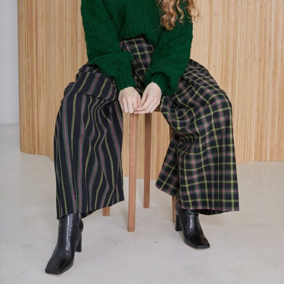 FRIDA PANTS | STRIKE CHEX X STRIKE STRIPE - Picture 2 of 4